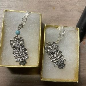 Handmade owl necklaces for BFFs/sisters/Mother/daughter or just someone special!